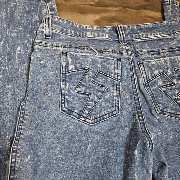 Tripp Skinny Acid Wash Studded Jeans - Picture 7 of 8